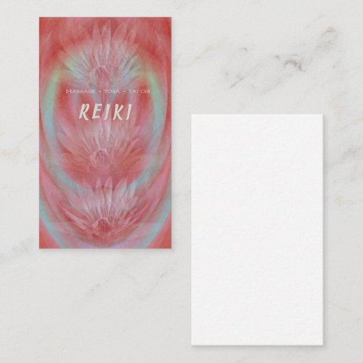 マッサージのヨガのタイのキーの芸術の名刺 名刺 (正面/裏面)