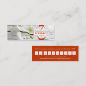 マッサージのロイヤリティカード ロイヤリティカード (正面/裏面)