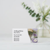 マッサージの健康テーマ 名刺 (スタンド正面)