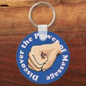 マッサージの力を発見する キーホルダー (正面)