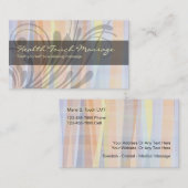 マッサージの名刺のデザイン 名刺 (正面/裏面)