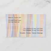 マッサージの名刺のデザイン 名刺 (裏面)