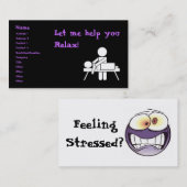 マッサージの名刺 名刺 (正面/裏面)