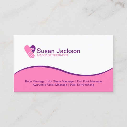 マッサージの名刺 名刺 (正面)