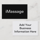 マッサージの名刺 名刺 (正面/裏面)