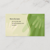 マッサージの専門家のための名刺 名刺 (裏面)