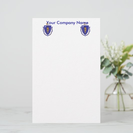 マッサージの旗付き文房具 便箋 (スタンド正面)