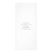 マッサージの練習Henna Mehndi価格リストラックカード ラックカード (裏面)