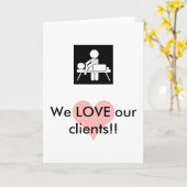 マッサージの顧客の感謝カード カード (黄色い花)