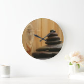 マッサージは写真に投石します ラージ壁時計 (ホーム)