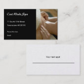 マッサージは写真を渡します 予約カード (正面/裏面)