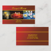 マッサージまたはくつろぎの名刺 名刺 (正面/裏面)