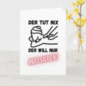 マッサージをしたくない人 カード (黄色い花)