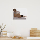 マッサージを受けている人 ポスター (キッチン)