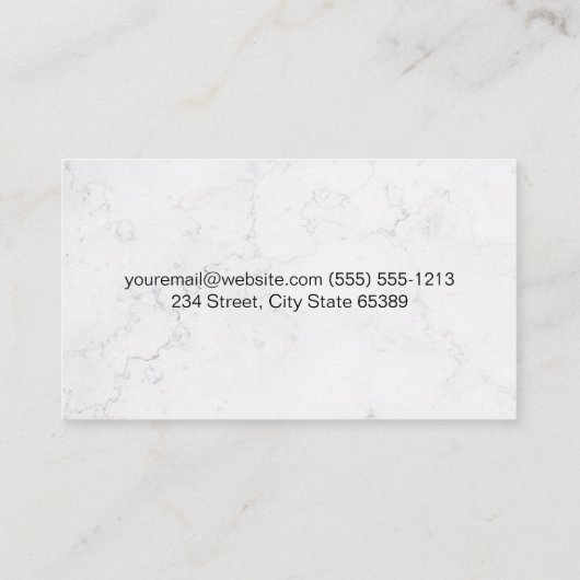 マッサージを受ける女性 名刺 (裏面)