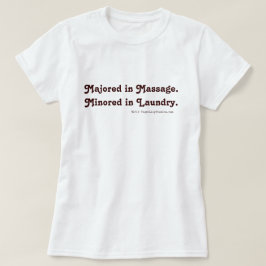 マッサージを専攻。洗濯物に取り付けられた。 Tシャツ