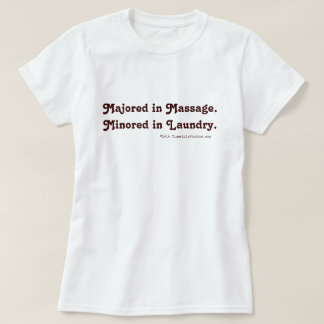 マッサージを専攻。洗濯物に取り付けられた。 Tシャツ