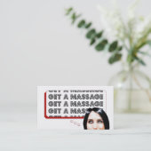 マッサージを得て下さい 名刺 (スタンド正面)