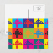 マッサージアーポップ・アートのト ポストカード (正面/裏面)