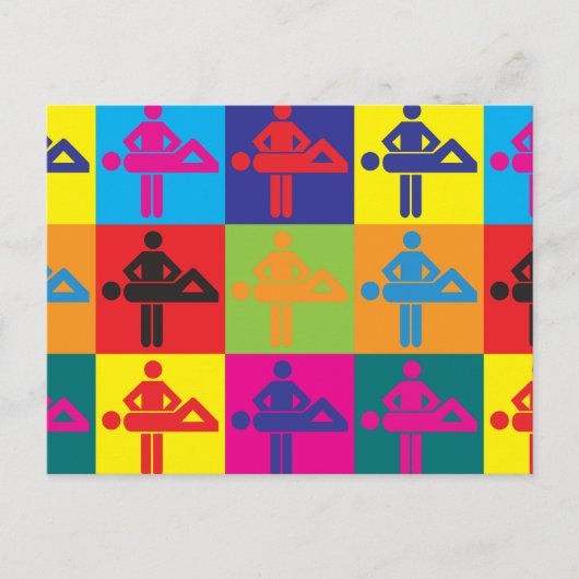 マッサージアーポップ・アートのト ポストカード (正面)