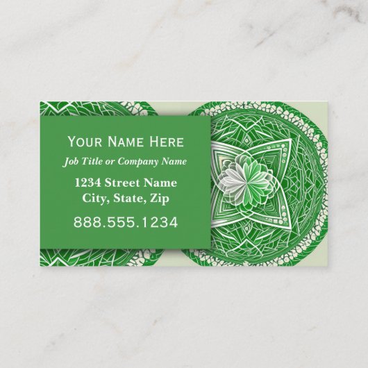 マッサージウェルネスヒーラープロフェッショナルエグゼクティブ 名刺 (裏面)