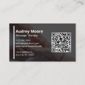 マッサージエレガントマッサージセラピーテンプレートデザイン 名刺 (正面)