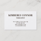 マッサージカイロプラクティック体&ソウルセラピーサロン 名刺 (裏面)