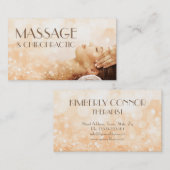 マッサージカイロプラクティック体&ソウルセラピー きらめく 名刺 (正面/裏面)