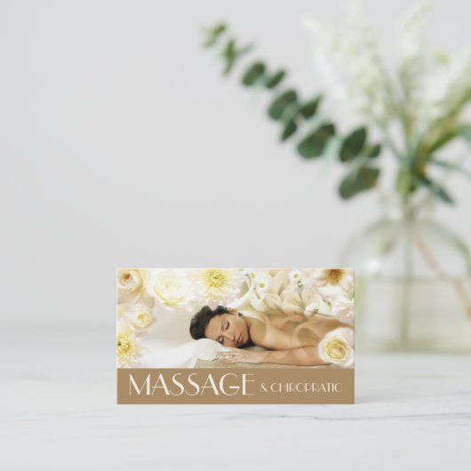 マッサージカイロプラクティック体&ソウルトロピカルリゾート 名刺 (スタンド正面)