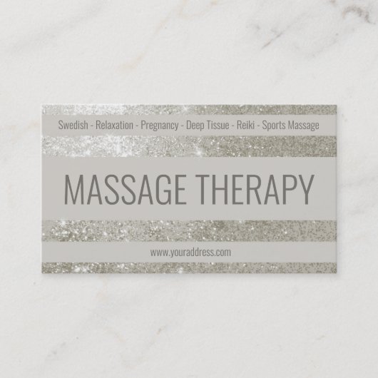 マッサージカイロプラクティック深い組織霊気スパセンター 名刺 (正面)