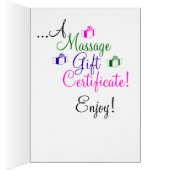 マッサージギフト証明書提示 (内側 (右))