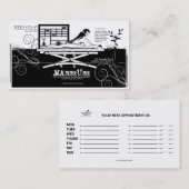 マッサージサロン/セラピスト/マッサージ名刺 予約カード (正面/裏面)