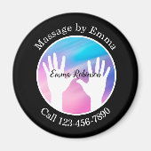 マッサージサービス顧客のビジネスマグネット マグネット (正面)