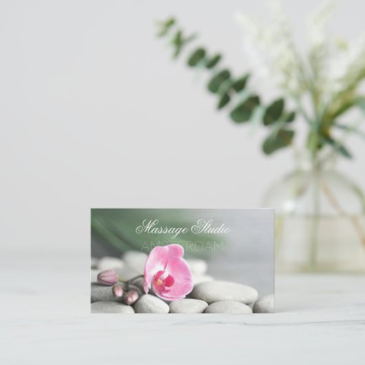 マッサージスタジオ 名刺 (スタンド正面)
