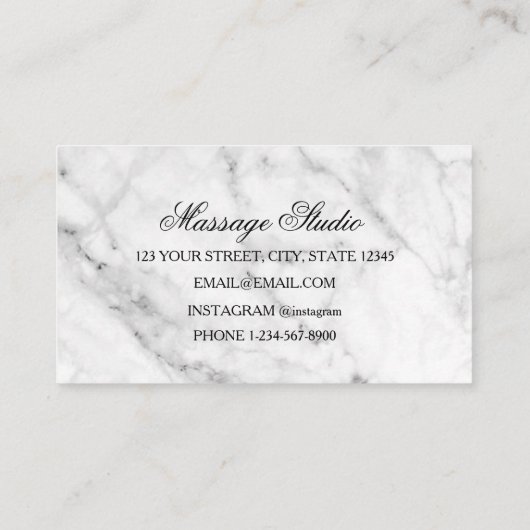 マッサージスタジオ 名刺 (裏面)