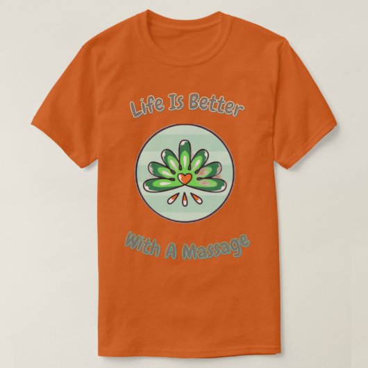 マッサージステッカー2で生活が良い Tシャツ (デザイン正面)
