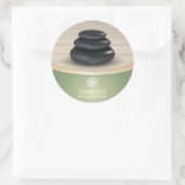 マッサージストーンオンウッドスパセージグリーン ラウンドシール (バッグ)