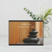 マッサージストーンズとウッドのケアン 招待状 (スタンド正面)