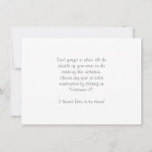 マッサージストーンズと木材 招待状 (裏面)