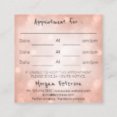 マッサージスパウェルネスバラカスタムロゴスクエア 予約カード (裏面)