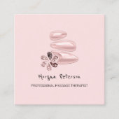 マッサージスパウェルネスピンクロゴスクエア 予約カード (正面)