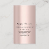 マッサージスパウェルネスフローラストーンロゴバラ 予約カード (裏面)