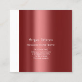 マッサージスパウェルネスフローラストーンロゴブルゴーニュ 予約カード (裏面)