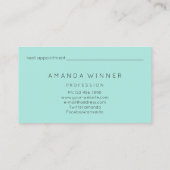 マッサージスパウエルネスカスタムロゴロータスミント 予約カード (裏面)