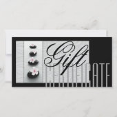 マッサージスパギフト証明書ヒーリングブラックストーンズ サンキューカード (正面)