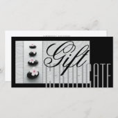 マッサージスパギフト証明書ヒーリングブラックストーンズ サンキューカード (正面/裏面)