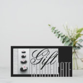 マッサージスパギフト証明書ヒーリングブラックストーンズ サンキューカード (スタンド正面)