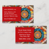 マッサージスパサロン爪、 ネイルプロフェッショナルエグゼクティブ 名刺 (正面/裏面)