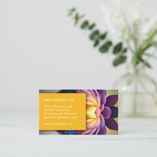 マッサージスパサロン爪、 ネイルプロフェッショナルエグゼクティブ 名刺 (スタンド正面)