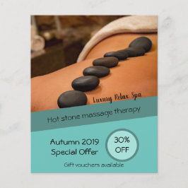 マッサージスパ事業チラシ割引オファー チラシ